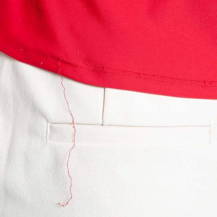 Pre Owned Off-White Red Printed Jersey Racing Car T-Shirt S