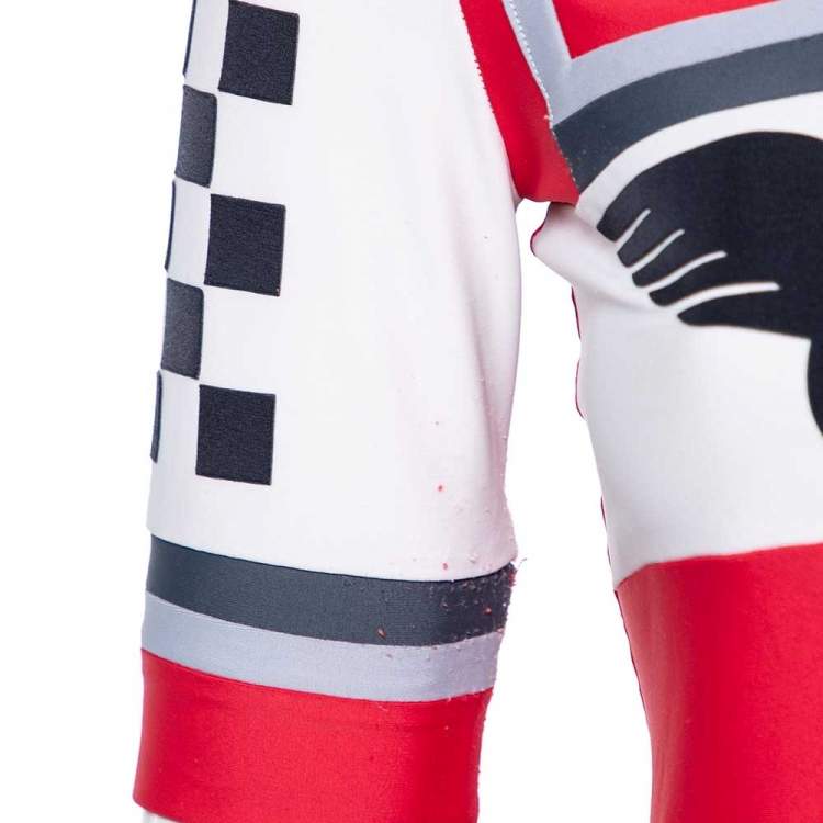 Pre Owned Off-White Red Printed Jersey Racing Car T-Shirt S