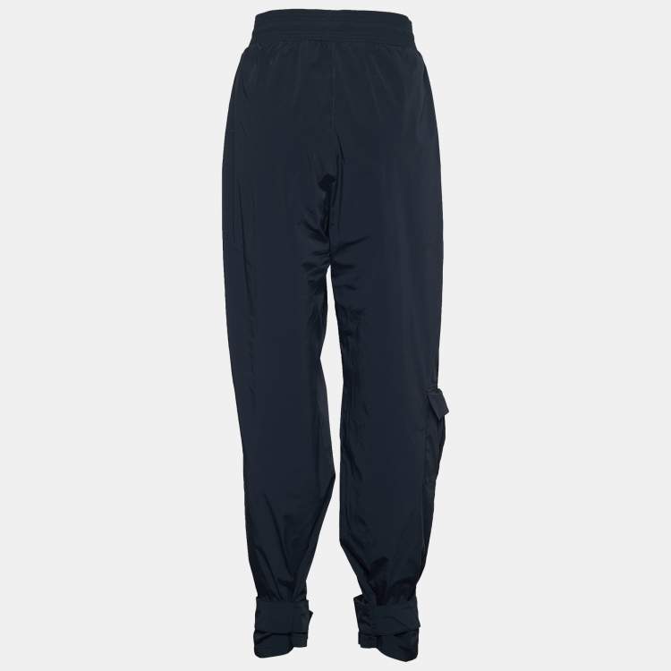 Pre Owned Off-White Black Synthetic Lounge Pants L