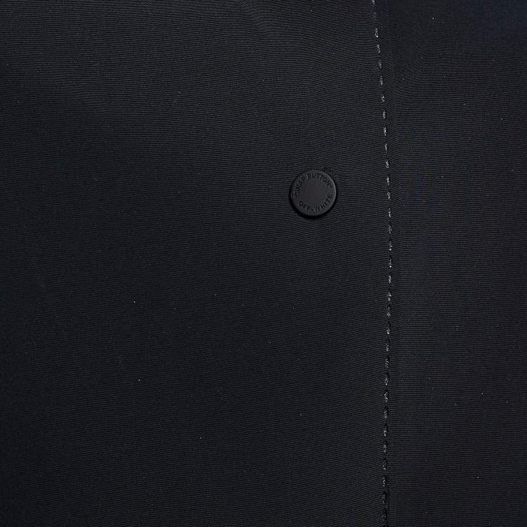 Pre Owned Off-White Black Technical Button front Oversized Track Jacket S