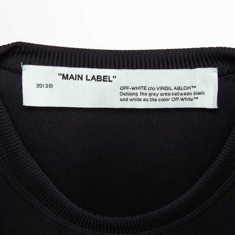 Pre Owned Off-White Black Jersey Active Wear T-shirt and Leggings Set S