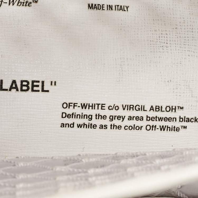 Pre Owned Off-White White/Clear PVC Net Binder Clip Crossbody Bag