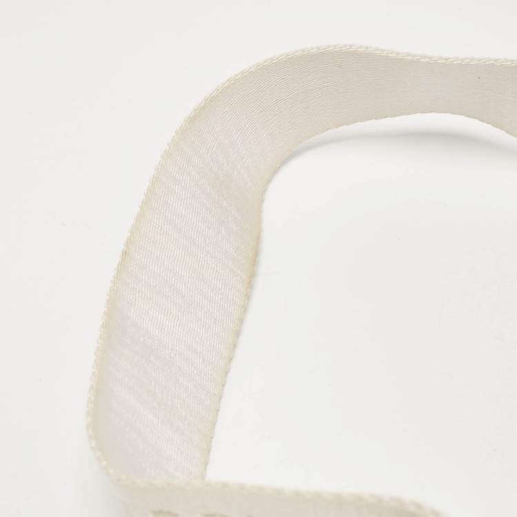 Pre Owned Off-White White/Black Leather Diag Camera Bag