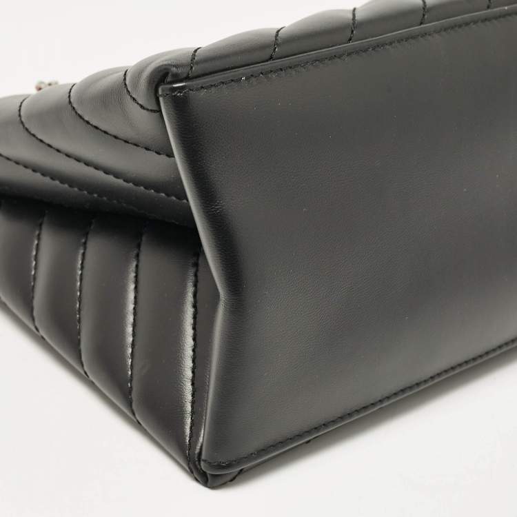 Pre Owned Off-White Black Quilted Leather Jackhammer 25 Tote