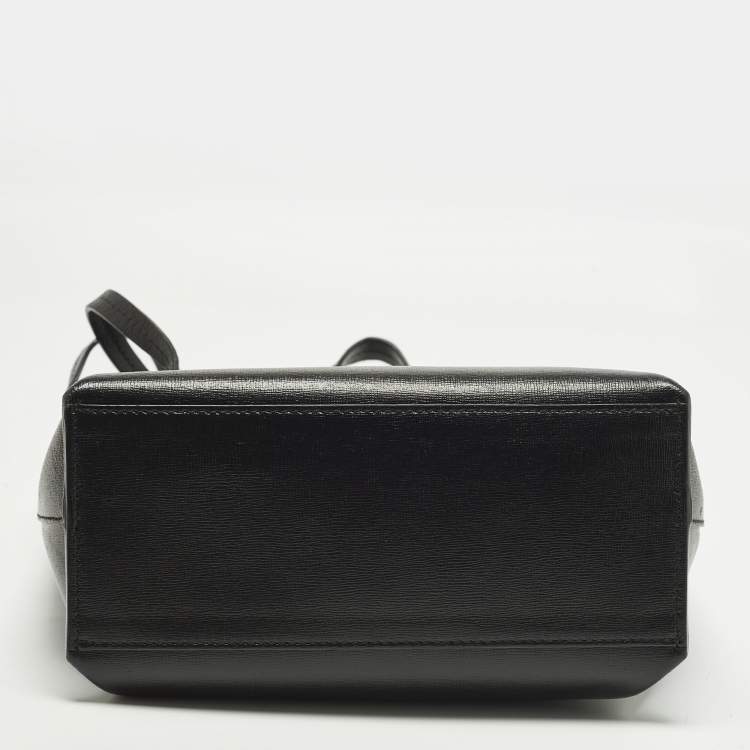 مملوكة مسبقًا Off-White "Sculpture" Black Leather Vertical Tote