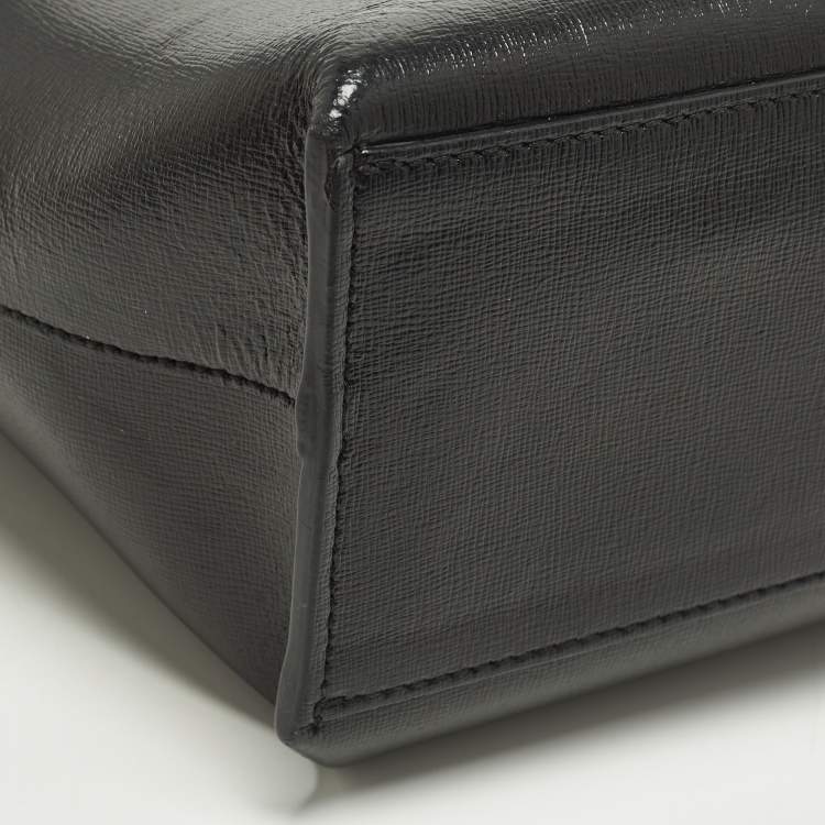 مملوكة مسبقًا Off-White "Sculpture" Black Leather Vertical Tote