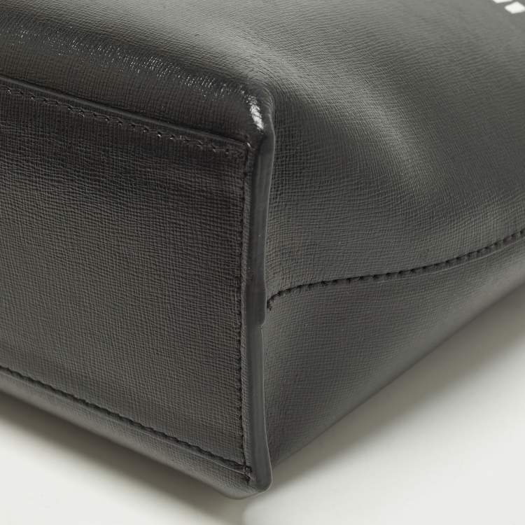 مملوكة مسبقًا Off-White "Sculpture" Black Leather Vertical Tote