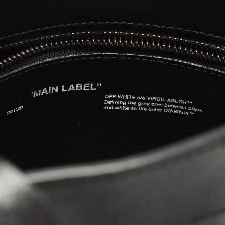 مملوكة مسبقًا Off-White "Sculpture" Black Leather Vertical Tote