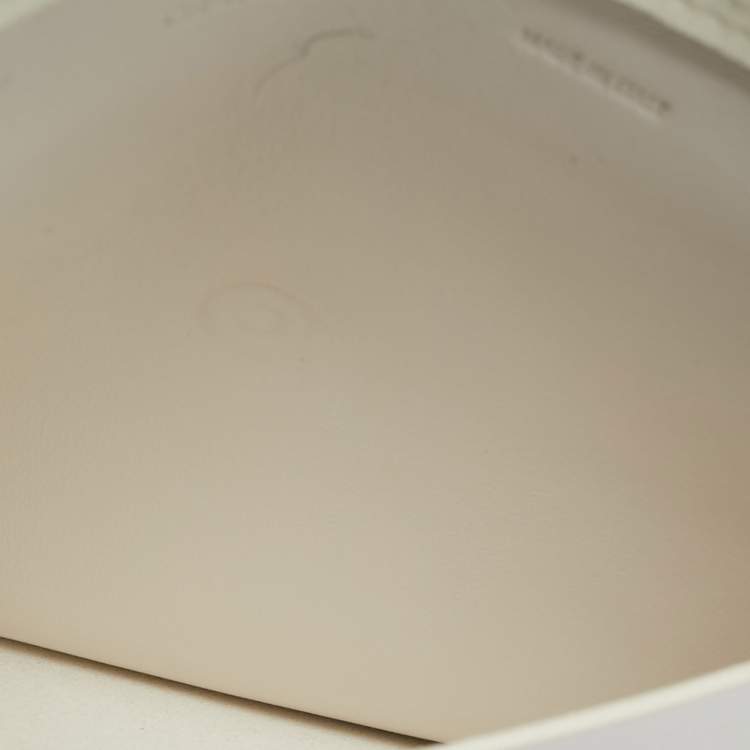 Pre Owned Off-White Two Pocket White Leather Belt Bag