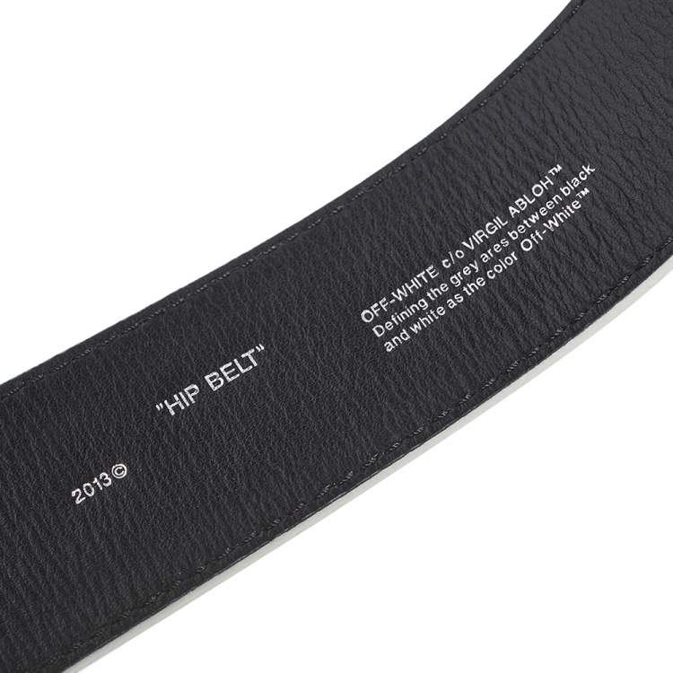 Pre Owned Off-White Metallic Silver Waist Bag