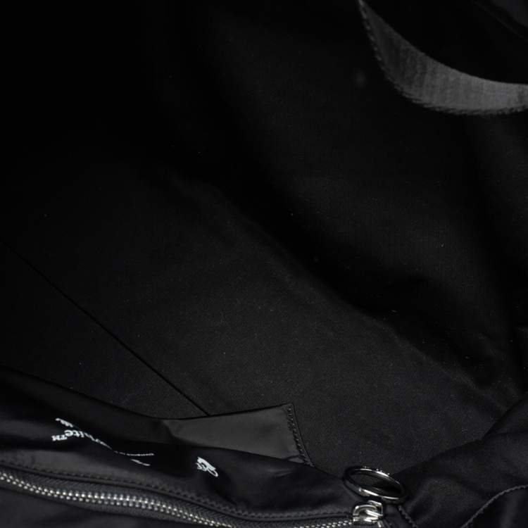 Pre Owned Off-White Black Nylon Commercial Weekender Tote