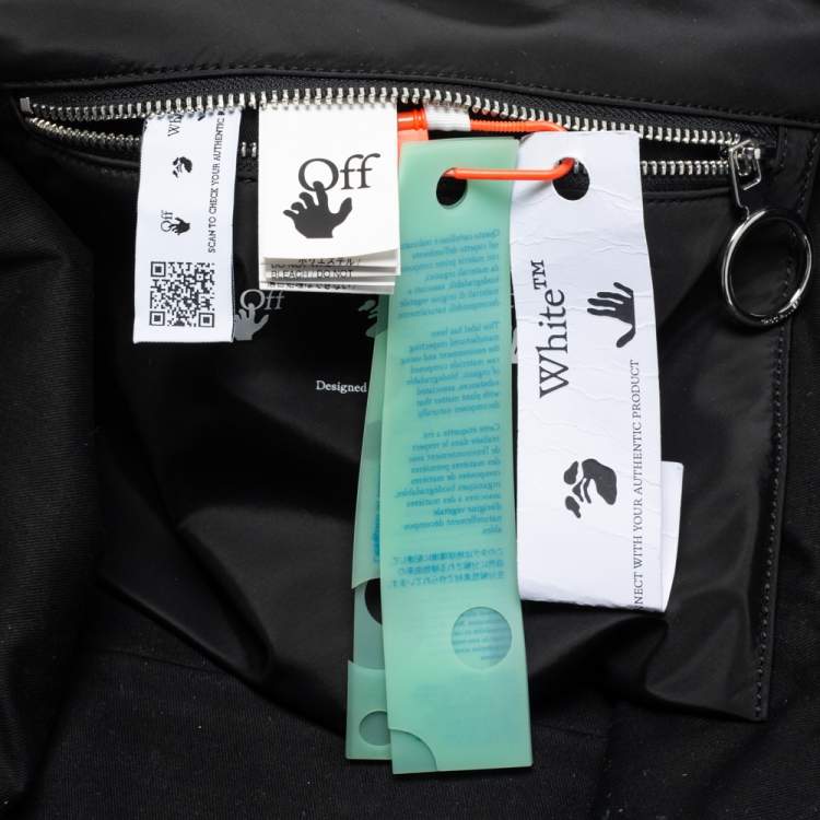 Pre Owned Off-White Black Nylon Commercial Weekender Tote