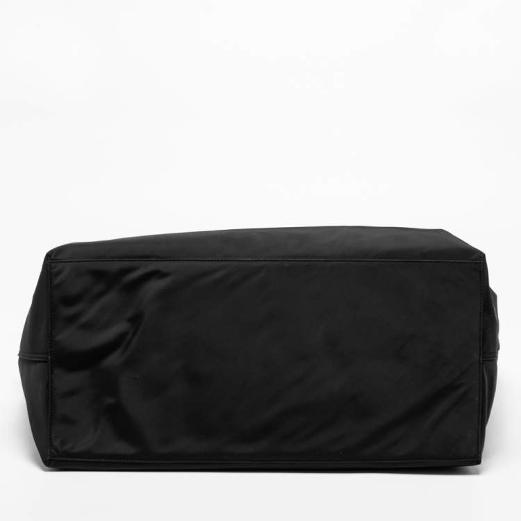 Pre Owned Off-White Black Nylon Commercial Weekender Tote