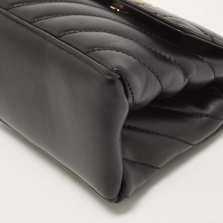 Pre Owned Off-White Black Quilted Leather Small Jackhammer 19 Shoulder Bag