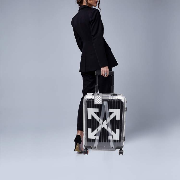 Off-White x Rimowa Transparent/Black PVC Virgil Abloh Suitcase Off