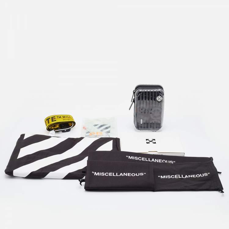 Pre Owned Off-White x Rimowa Transparent/Black PVC Virgil Abloh Suitcase 