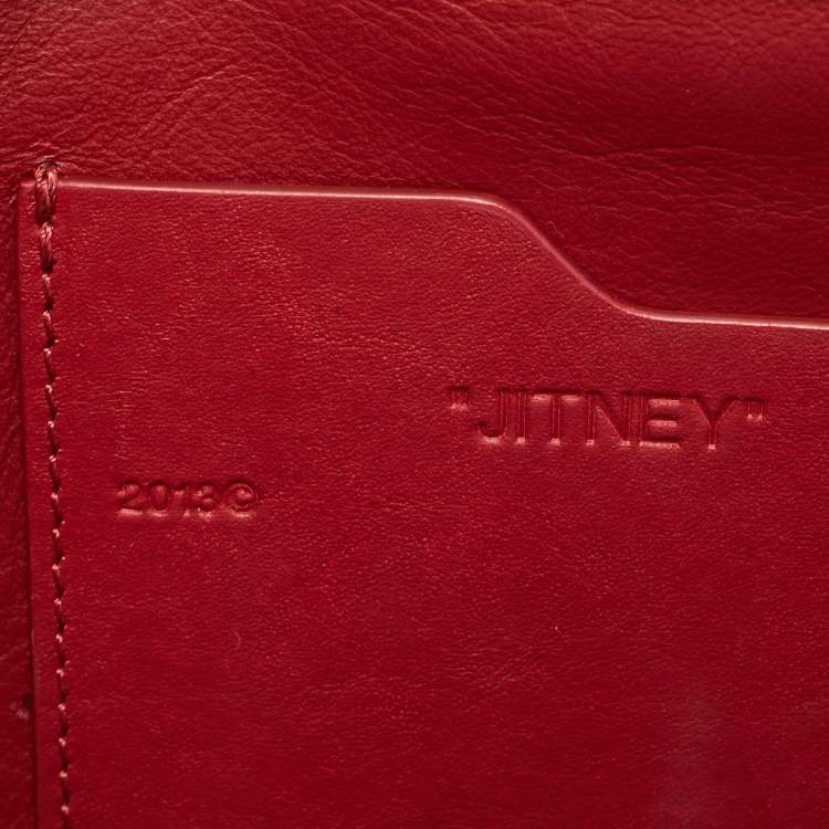 Pre Owned Off-White Black Leather 1.0 Jitney Crossbody Bag