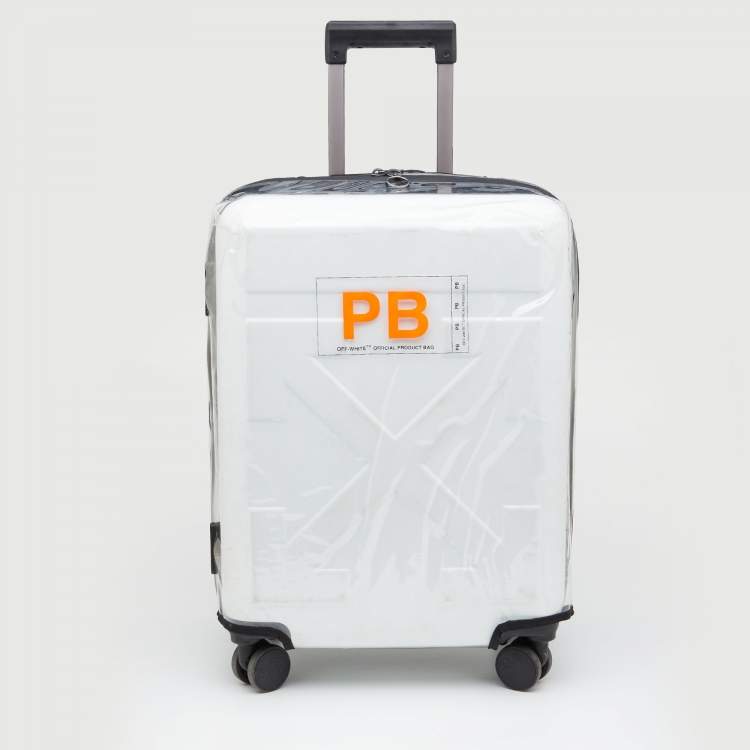 Pre Owned Off-White x Rimowa White PVC Virgil Abloh Suitcase