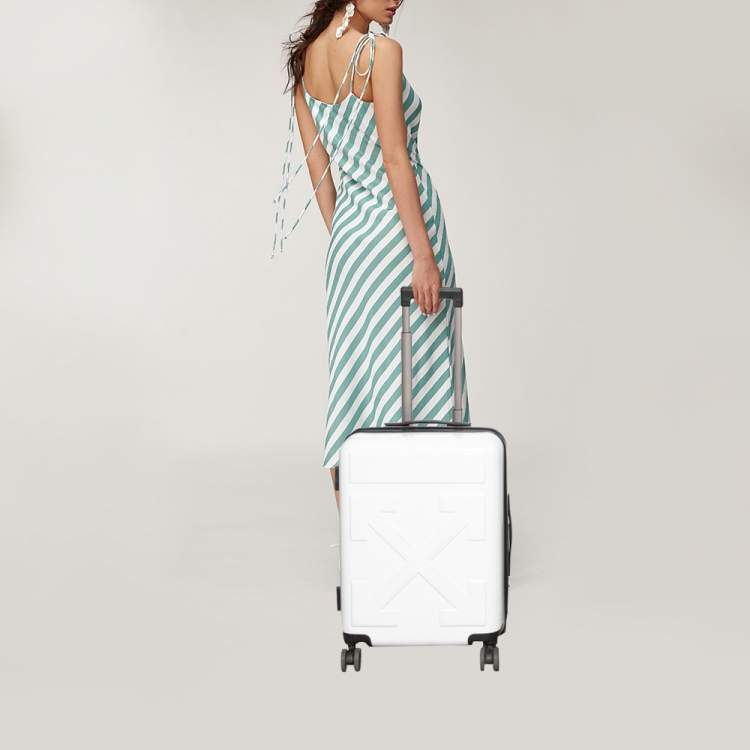 Pre Owned Off-White x Rimowa White PVC Virgil Abloh Suitcase