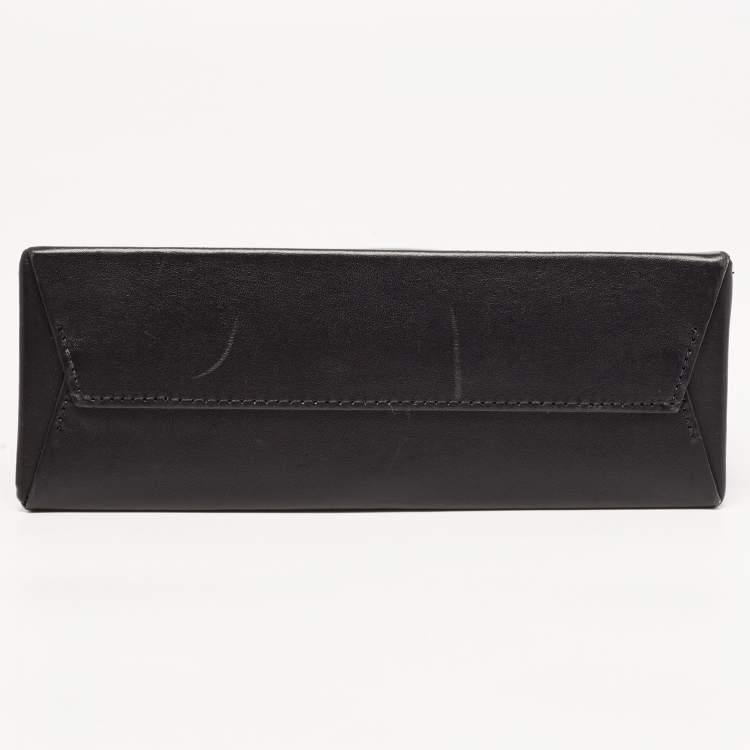Pre Owned  Off-White Black Leather Mini Box Tote
