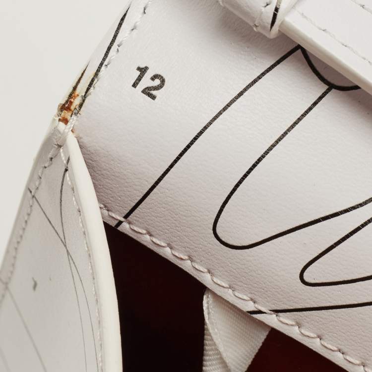 Pre Owned Off-White White Leather Puzzle 2.8 Jitney Top Handle Bag