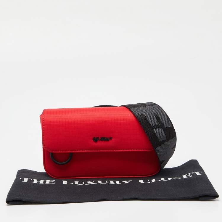 Pre Owned Off-White Red Nylon Camera Bag