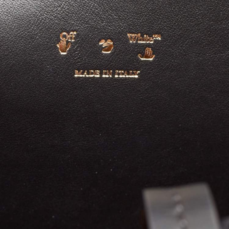 Pre Owned Off-White Black Leather Burrow 32 Tote