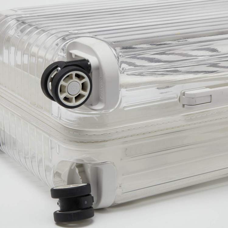 Pre Owned Off-White x Rimowa White/Transparent Plexiglass See Through Suitcase