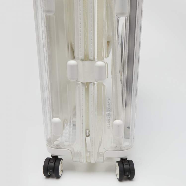 Pre Owned Off-White x Rimowa White/Transparent Plexiglass See Through Suitcase