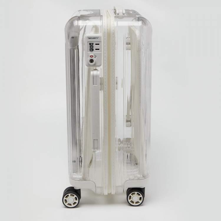 Pre Owned Off-White x Rimowa White/Transparent Plexiglass See Through Suitcase