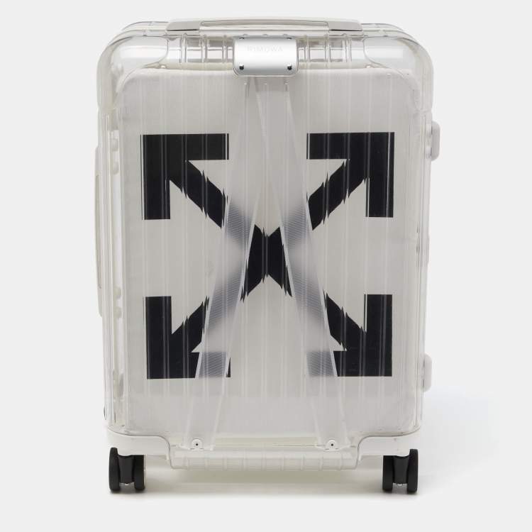 Pre Owned Off-White x Rimowa White/Transparent Plexiglass See Through Suitcase