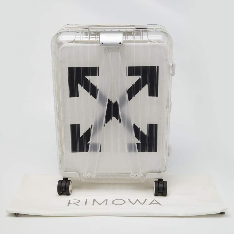 Pre Owned Off-White x Rimowa White/Transparent Plexiglass See Through Suitcase