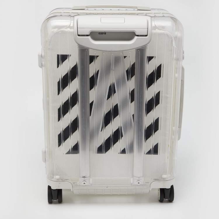 Pre Owned Off-White x Rimowa White/Transparent Plexiglass See Through Suitcase
