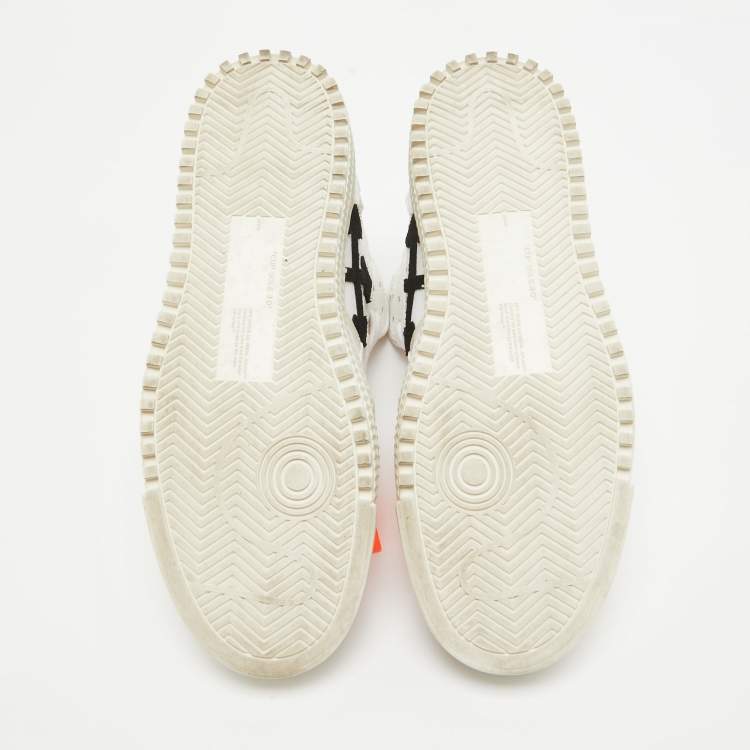 Pre Owned Off-White White Leather and Canvas 3.0 Off Court Sneakers Size 39