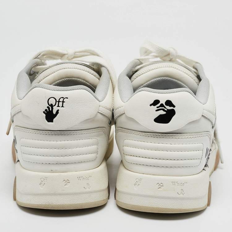 Pre Owned Off-White White Leather Out Of Office Sneakers Size 39