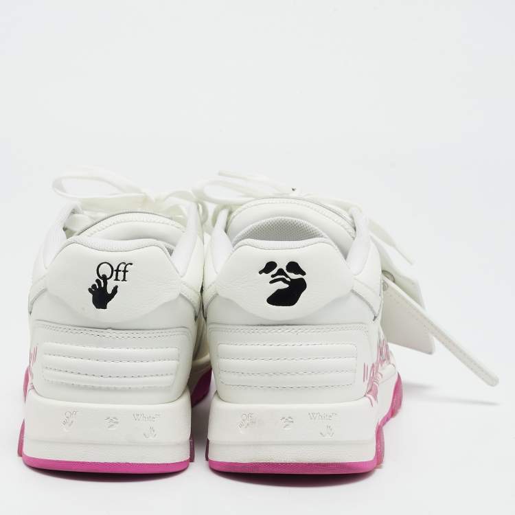 Pre Owned Off-White White Leather Out Of Office Sneakers Size 38