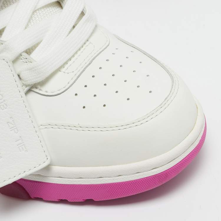 Pre Owned Off-White White Leather Out Of Office Sneakers Size 38