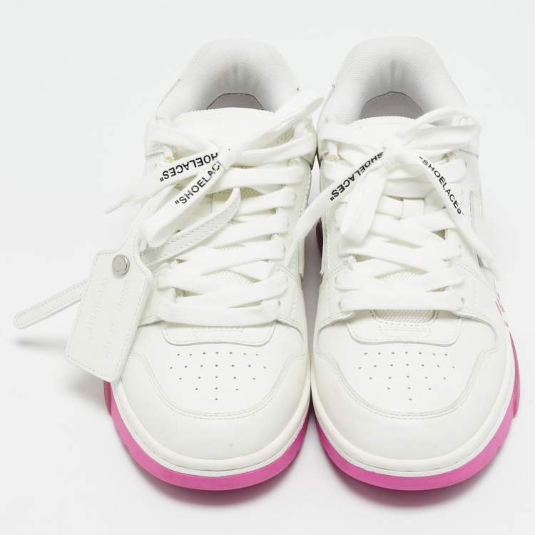 Pre Owned Off-White White Leather Out Of Office Sneakers Size 38