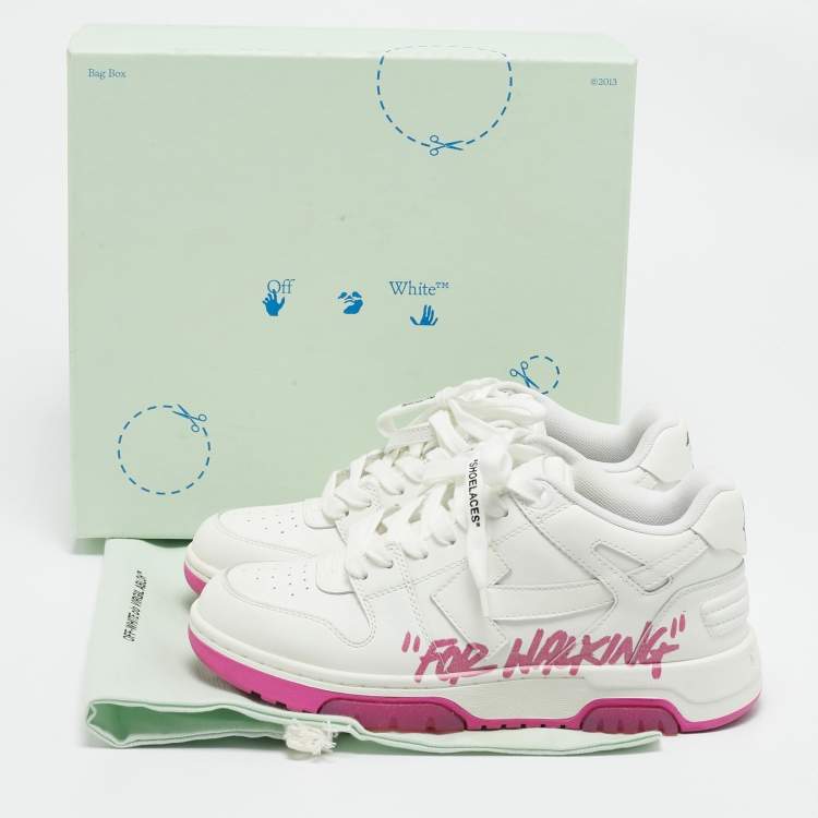 Pre Owned Off-White White Leather Out Of Office Sneakers Size 38