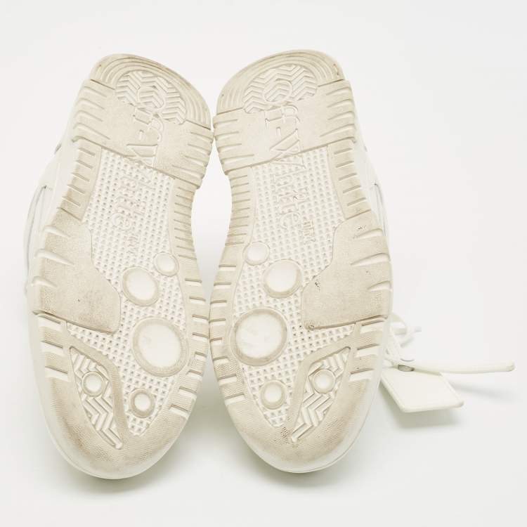 Pre Owned Off-White White Leather Out of Office Low Top Sneakers Size 38