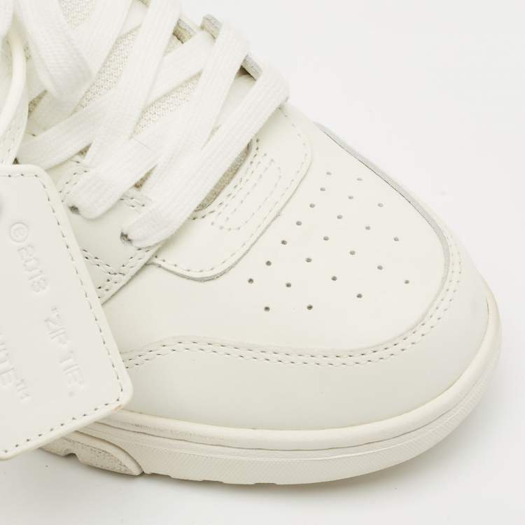 Pre Owned Off-White White Leather Out of Office Low Top Sneakers Size 38
