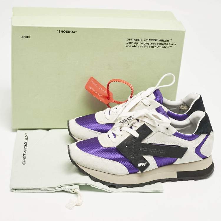 Pre Owned Off-White Multicolor Nylon and Suede HG Runner Sneakers Size 39