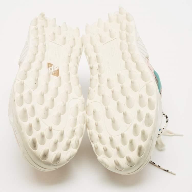 Pre Owned Off-White Multicolor Mesh and Nubuck Leather Odsy 1000 Lace Up Sneakers Size 40
