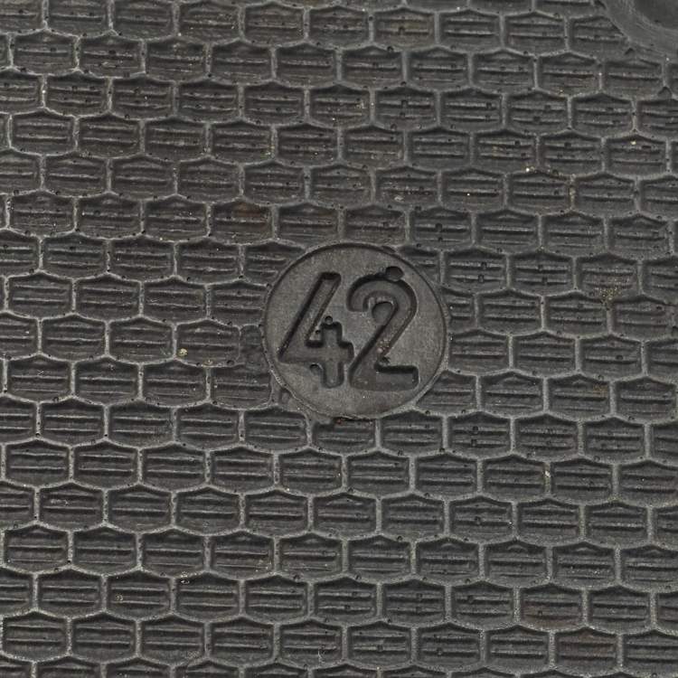 Pre Owned Off-White Black Rubber Arrow Pool Slides Size 42