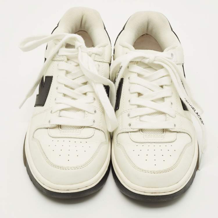 Pre Owned Off-White Out Of Office Size 36 White Leather Low Top Sneakers