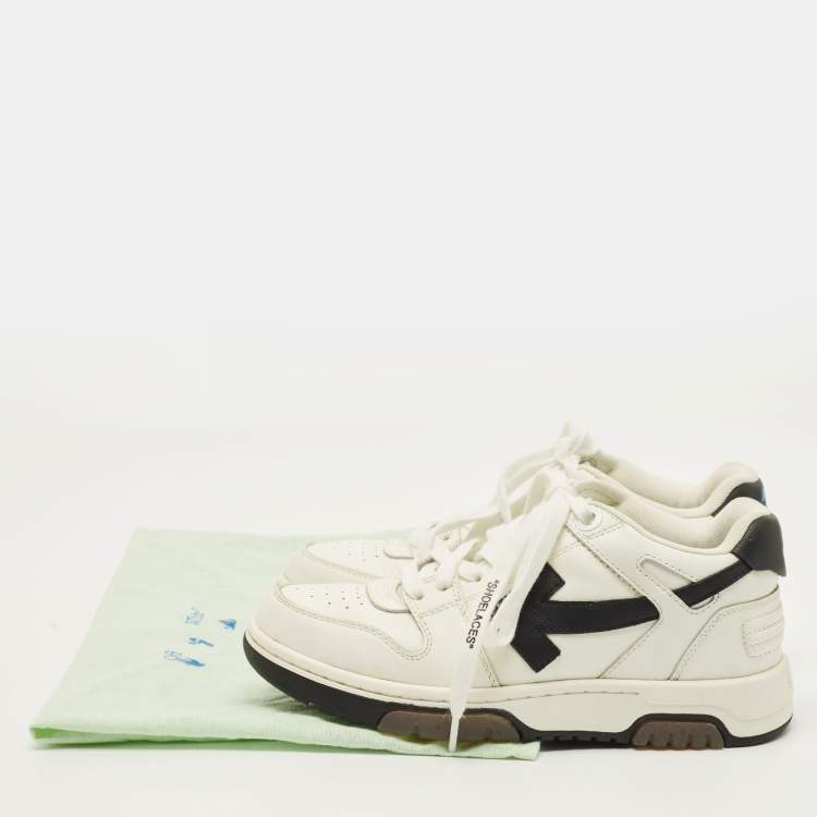 Pre Owned Off-White Out Of Office Size 36 White Leather Low Top Sneakers
