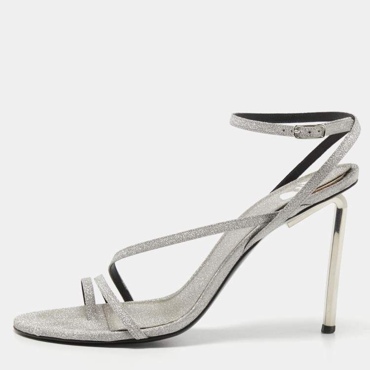 Off White Strappy Stiletto Heel Sandals | New Look
