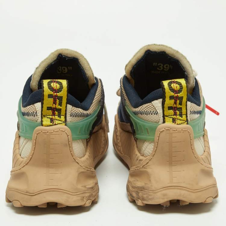 Pre Owned Off-White Multicolor Mesh and Leather Odsy 1000 Sneakers Size 39