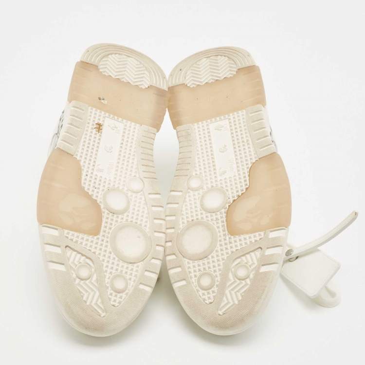 Pre Owned Off-White White Leather Out Of Office Sneakers Size 39