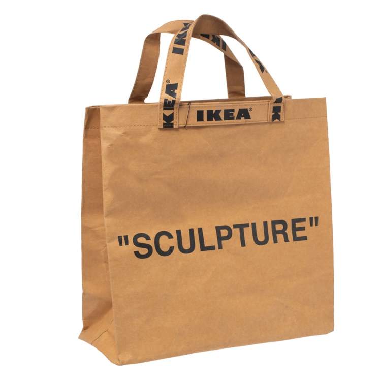 Pre Owned Off-White x Ikea Brown Markerad Sculpture Bag M
